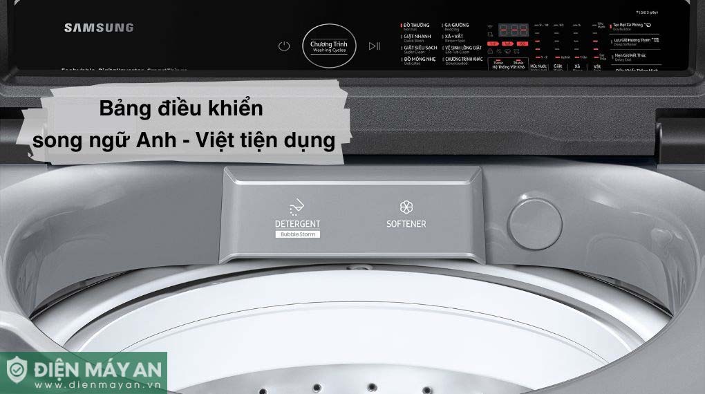 Máy Giặt Samsung Ecobubble Inverter 17 Kg WA17CG6442BDSV